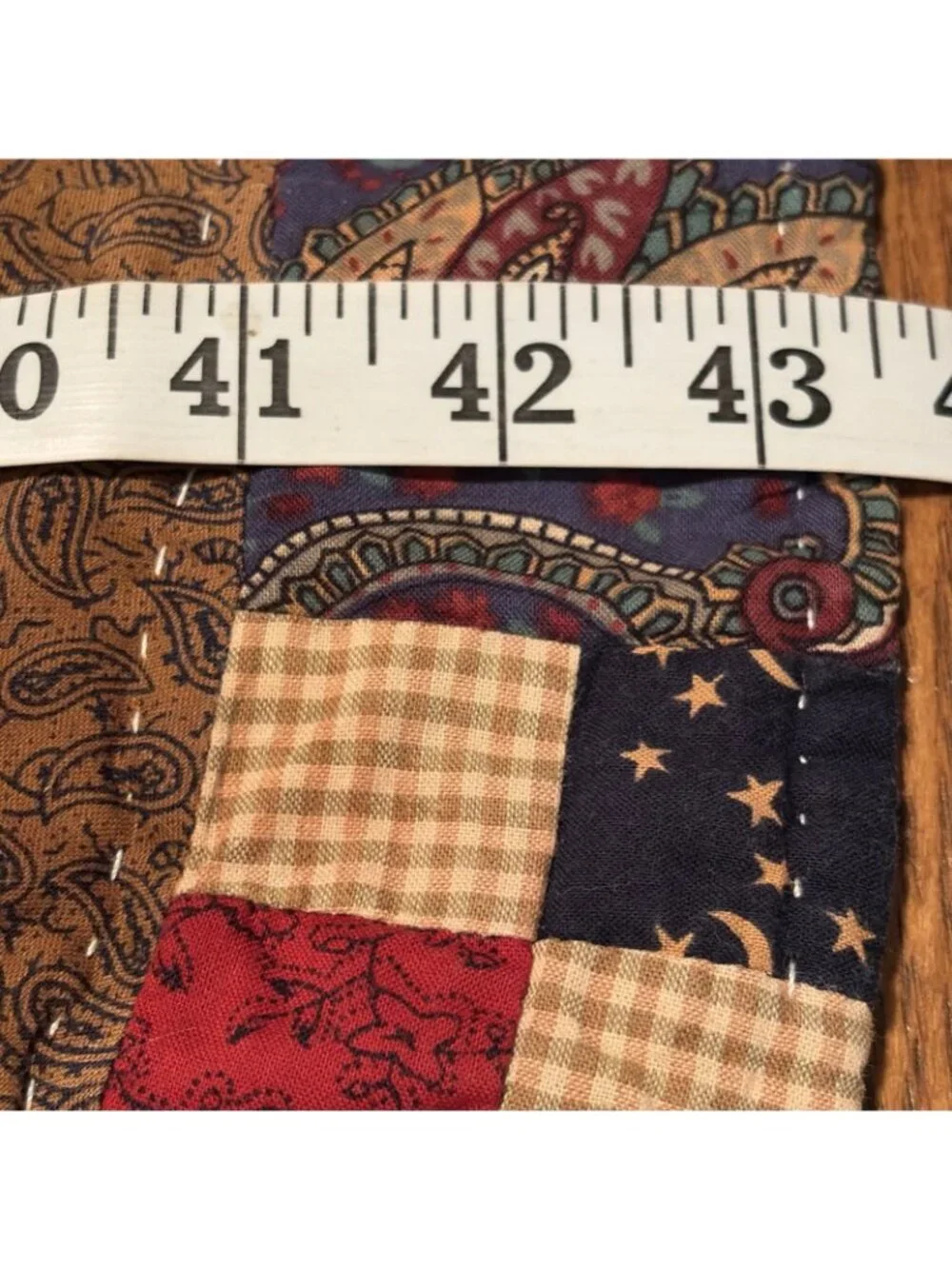 Vintage Quilted Nativity Scene Christmas Tree Skirt Handmade Holy Family 43”